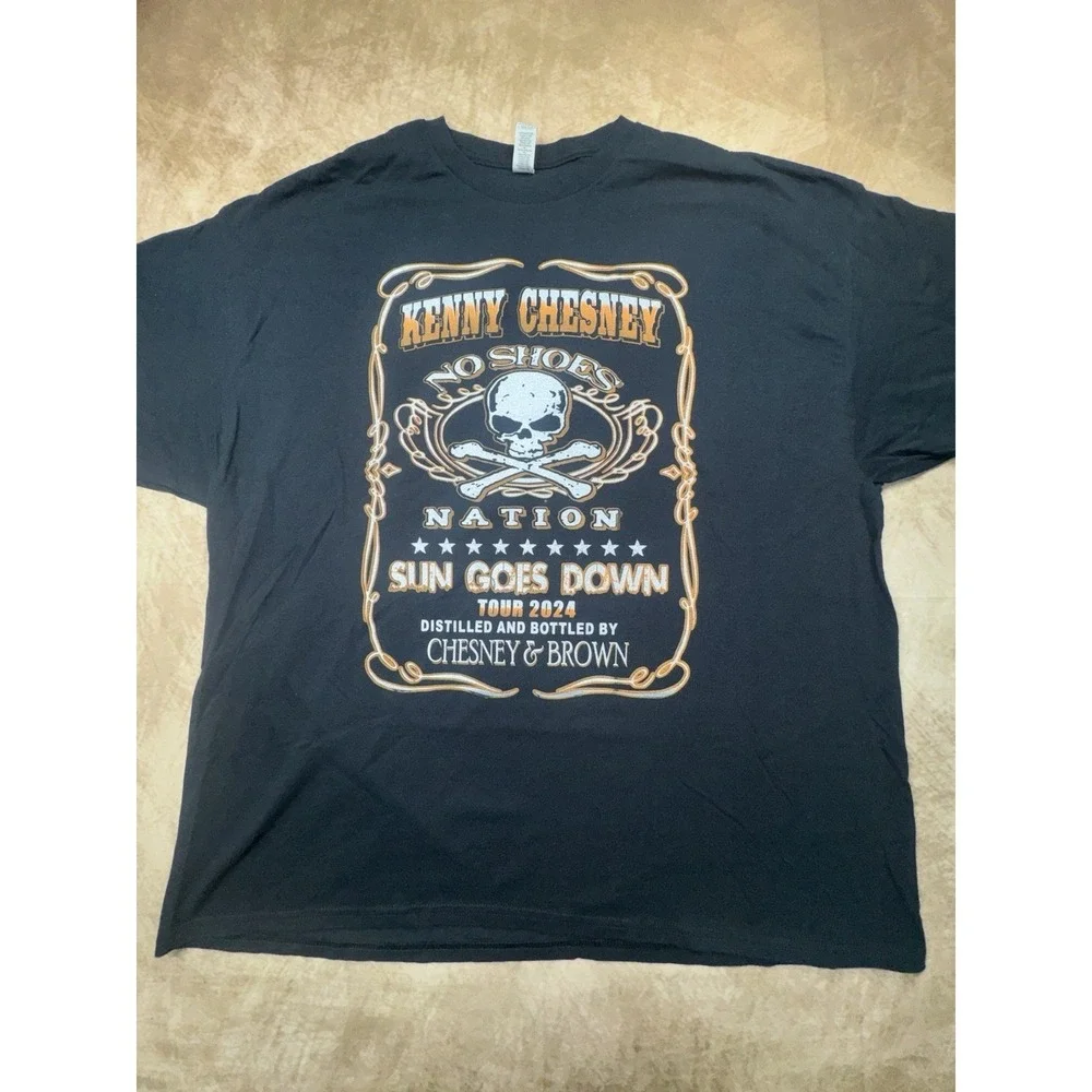 Kenny Chesney Zac Brown Band Sun Goes Down Tour 2024 T-shirt Size 2XL - Picture 1 of 7